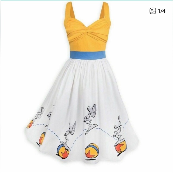 Disney Dresses & Skirts - Disney Dress Shop Pixar Luxo Ball & Lamp Dress Size Small